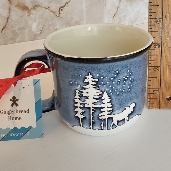 Global Design Forest Moose Holiday Coffee Mug Cup - Picture 10 of 11